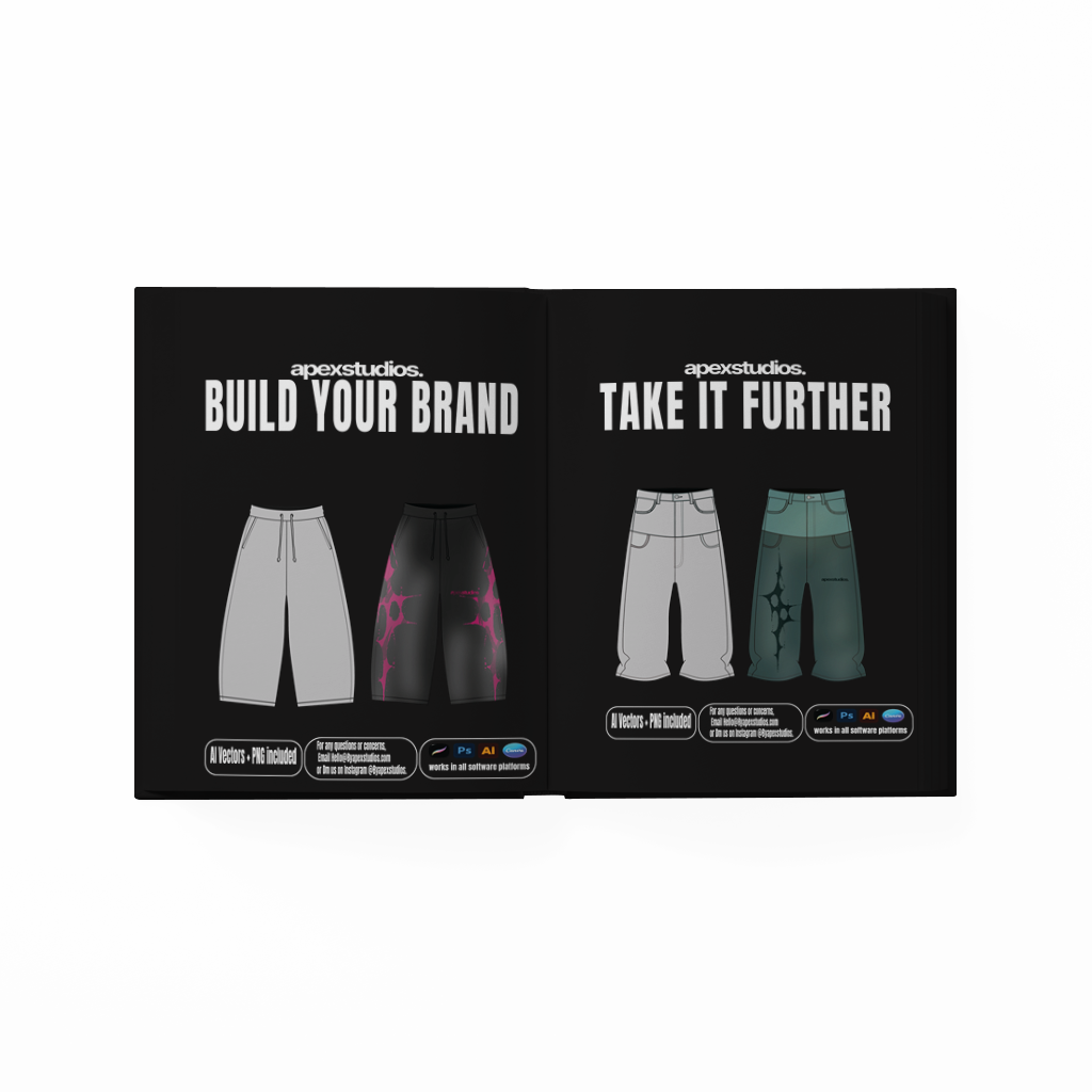 Apex Deluxe Streetwear flat templates