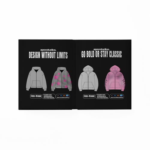 Apex Deluxe Streetwear flat templates